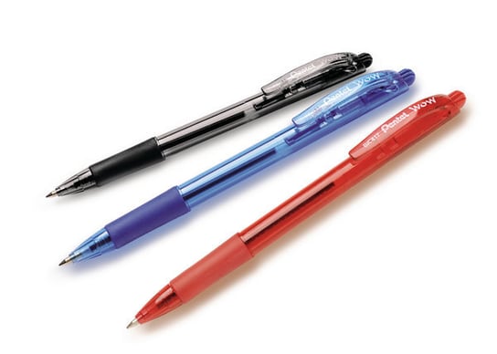 Pentel, długopis automatyczny BK417, czerwony Pentel