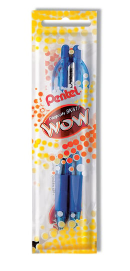 Pentel, Długopis automatyczny, BK417 Wow, niebieski Pentel