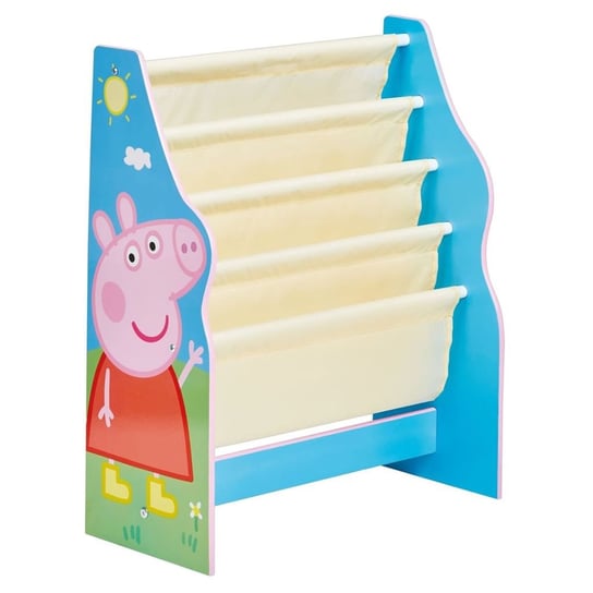 Peppa Pig Dziecięcy regał na książki, 51 x 23 x 60 cm, niebieski Świnka Peppa