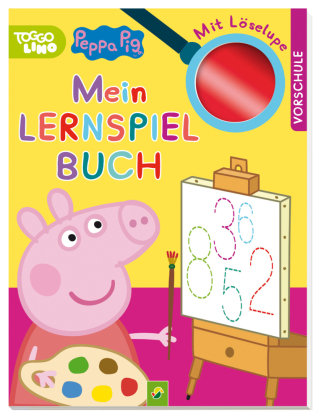 Peppa Pig Mein Lernspielbuch mit Löselupe. Mit wutzig viel Spaß durch die Vorschulzeit Schwager & Steinlein