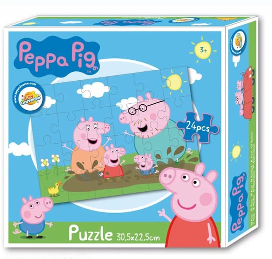 PEPPA PIG puzzle 24 elementy rodzina Hasbro