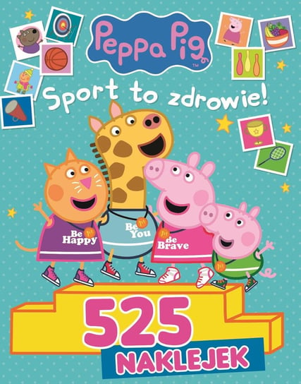 Peppa Pig Świnka Peppa 525 Naklejek Media Service Zawada Sp. z o.o.