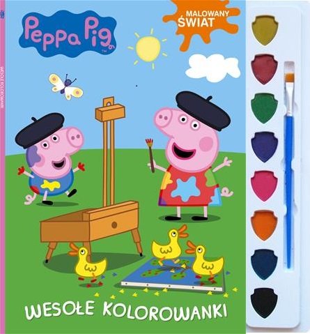 Peppa Pig Świnka Peppa Malowany Świat Książka z Farbkami Media Service Zawada Sp. z o.o.