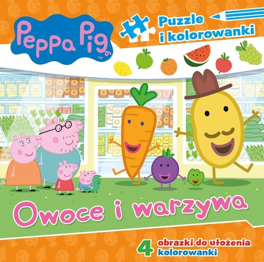 Peppa Pig Świnka Peppa Puzzle i Kolorowanki Media Service Zawada Sp. z o.o.