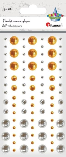 Perełki Samoprzylepne Mix Złote Srebrne 91 Szt Titanum Titanum