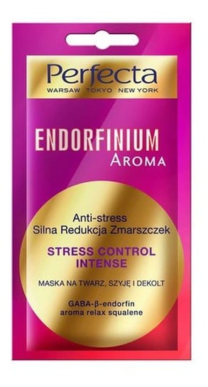 Perfecta, Endorfinium Aroma, maseczka na twarz Anti-stress, silna redukcja zmarszczek, 8 ml Perfecta