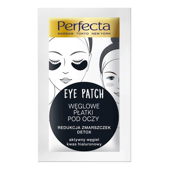 Perfecta Eye Patch, płatki węglowe pod oczy, 1 para Perfecta