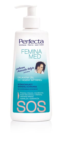 Perfecta, Femina Med SOS, delikatny żel do higieny intymnej wzmacniający barierę ochronną, 250 ml Perfecta