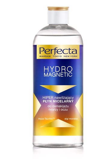 Perfecta, Hydro Magnetic, hiper nawilżający płyn micelarny, 400 ml Perfecta