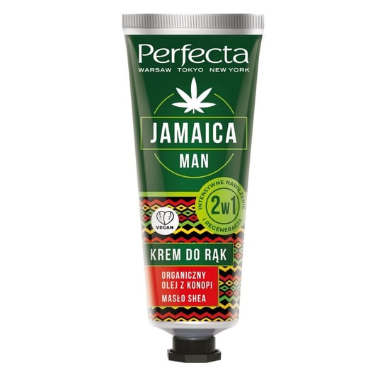 Perfecta, Jamaica Man Krem do rąk intensywne nawilżenie i regeneracja 2w1 80ml Perfecta