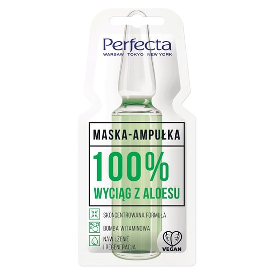 Perfecta Maska-ampułka 100% wyciąg z aloesu Perfecta