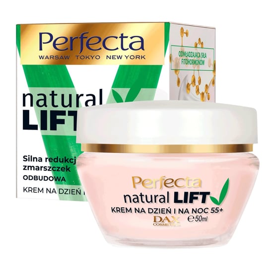 Perfecta Natural Lift, krem do twarzy 55+, 50 ml Perfecta