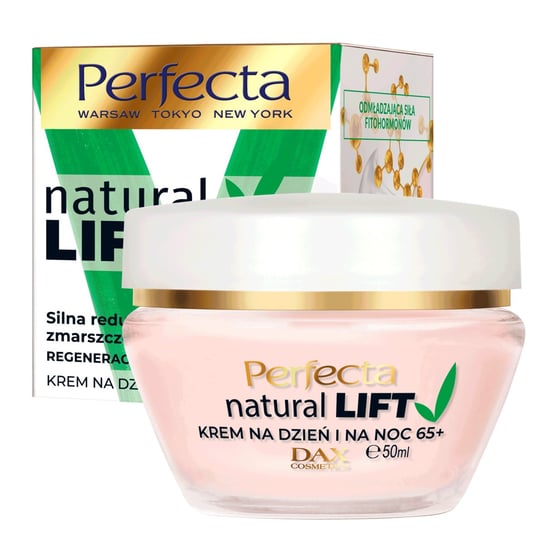 Perfecta Natural Lift, krem do twarzy 65+, 50 ml Perfecta