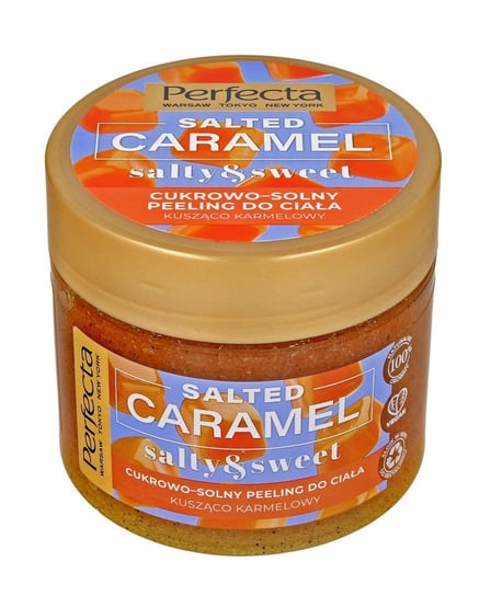 Perfecta SPA, Cukrowo-Solny peeling do ciała Salted Caramel, kusząco karmelowy, 300 g Perfecta