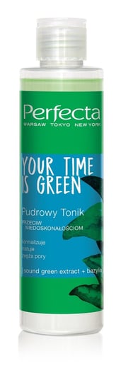 Perfecta, Your Time Is Green, pudrowy tonik przeciw niedoskonałościom, 200 ml Perfecta