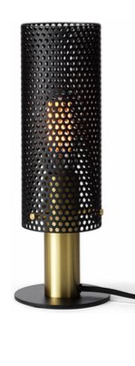 Perfo - black and brass - nowoczesna lampa stołowa Iluminar