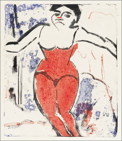 Performer Bowing, Ernst Ludwig Kirchner - plakat 20x30 cm Galeria Plakatu