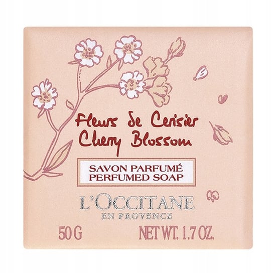 Perfumowane mydło L'Occitane Cherry Blossom z kwiatem wiśni 50 g L'Occitane