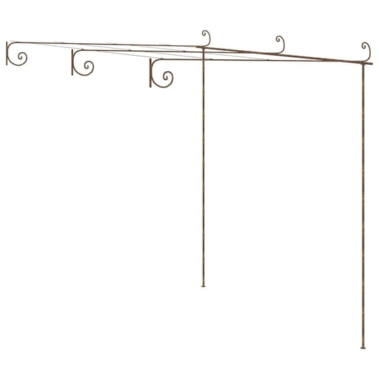 Pergola ogrodowa - 3x3x2,2/2,5m, antyczny brąz Inna marka