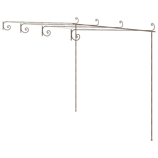 Pergola ogrodowa 4x3x2,2/2,5m, antyczny brąz Zakito Europe