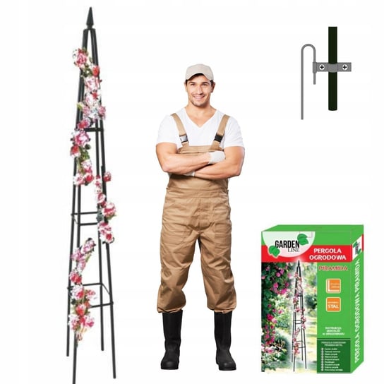 PERGOLA OGRODOWA BALKONOWA PIRAMIDA KWIATY RÓŻE GardenLine