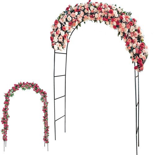 Pergola Ogrodowa na Kwiaty Róże Łuk Metalowa 240 cm do Pnącza Róż Podpora Artemis
