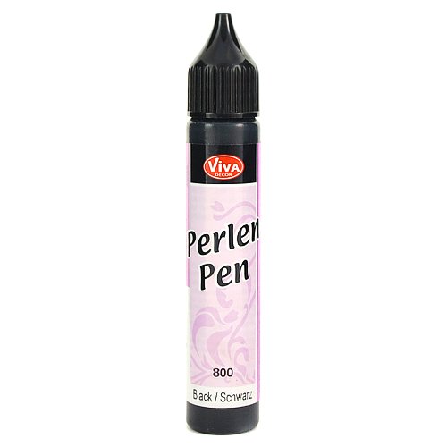 Perlen Pen 25 ml - czarny Viva Decor