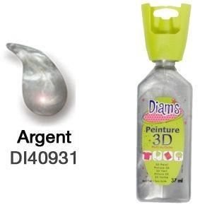 Perłowa srebrna farba 3D firmy Diam Inna marka