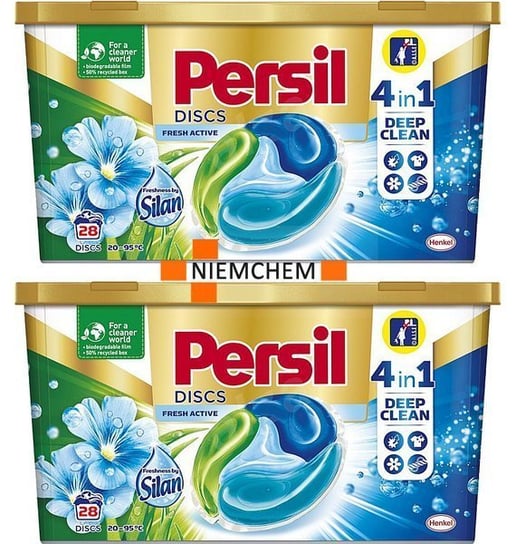 Persil Discs 4w1 Regular by Silan Kapsułki do Prania 2 x 28 = 56szt Persil