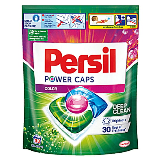 Persil Power Caps Color Kapsułki Do Prania Tkanin Kolorowych 33 Sztuki Persil