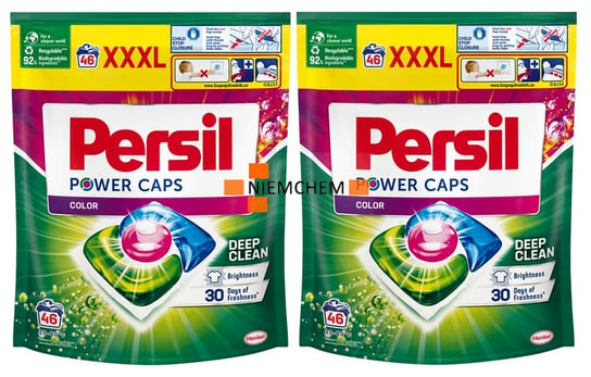 Persil Power Caps Color Kapsułki Pranie 2 x 46szt Persil