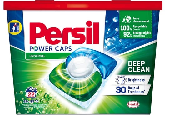 PERSIL POWER CAPS WHITE COLOUR CARE CAPSULES CONCENTRATE/COMPACT HEAVY DUTY 1 IN 1 BOX 1 0.33 Persil