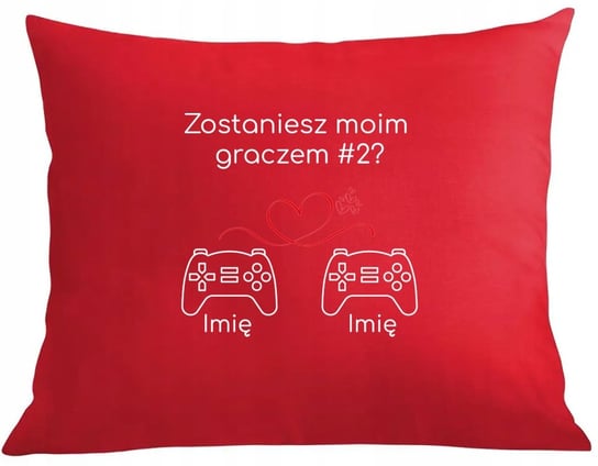 Personalizowana Poduszka poszewka Walentynki Zostaniesz moim graczem 2 XBOX Inna marka