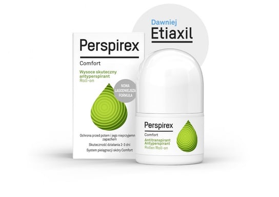 Perspirex Comfort Antyperspirant roll-on (2-3 dni) - skóra delikatna i wrażliwa 20ml Perspirex