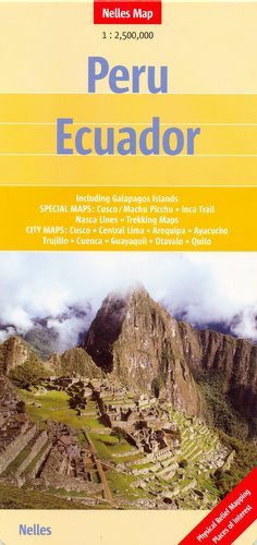 Peru Ekwador. Mapa 1:2 500 000 Wydawnictwo Nelles