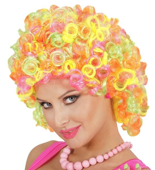 Peruka Barbie Afro, kolorowa, rozmiar uniwersalny Widmann