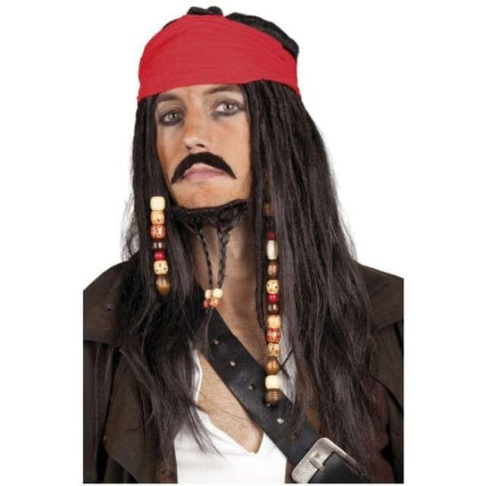 Peruka party "Jack Sparrow", czarna Boland