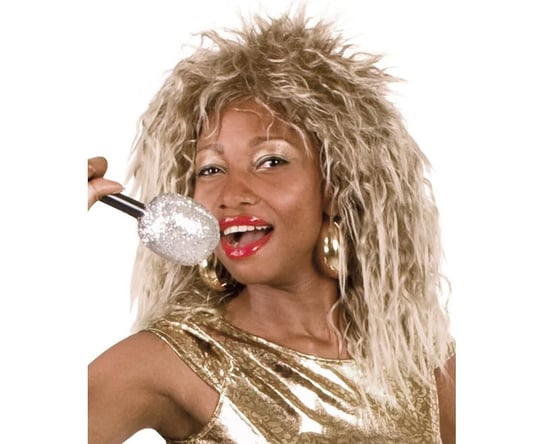 Peruka party "Tina Turner", jasnobrązowa Boland