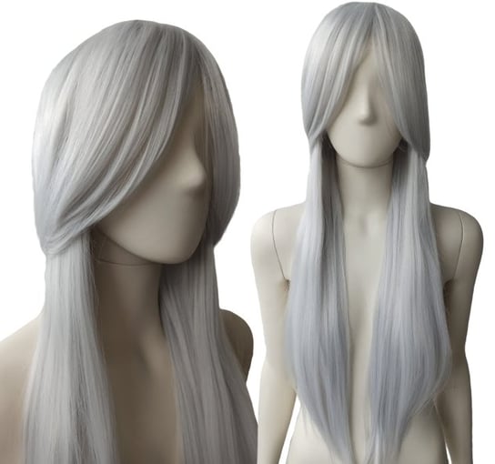Peruka SZARA Ciri cosplay siwa proste długie włosy Wonderlandia