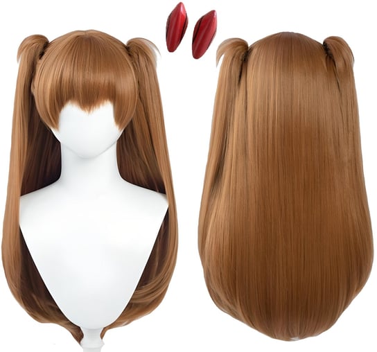 Peruka Włosy Asuka Langley Soryu Anime Cosplay Hopki