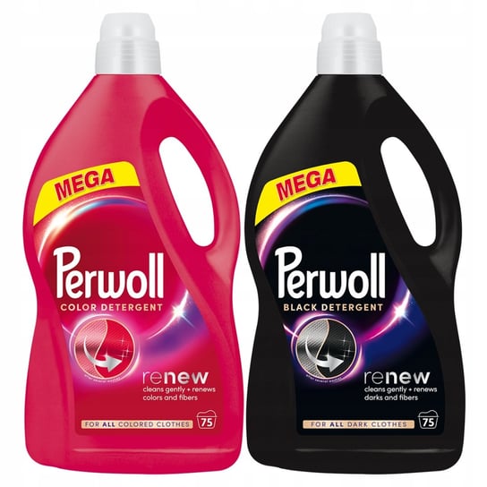 Perwoll Renew Black Color Płyn do Prania Czerni i Koloru 2x3,75l 150 prań Henkel