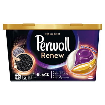 Perwoll Renew Caps Black All-In-1, 19 Prań Perwoll