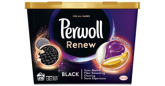Perwoll Renew Caps Black All-In-1, 28 Prań Perwoll