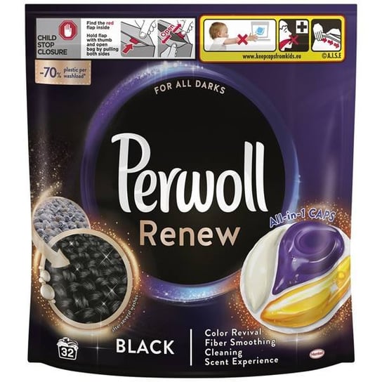 Perwoll Renew Caps Black Kapsułki do Prania Czarnego 32szt Perwoll