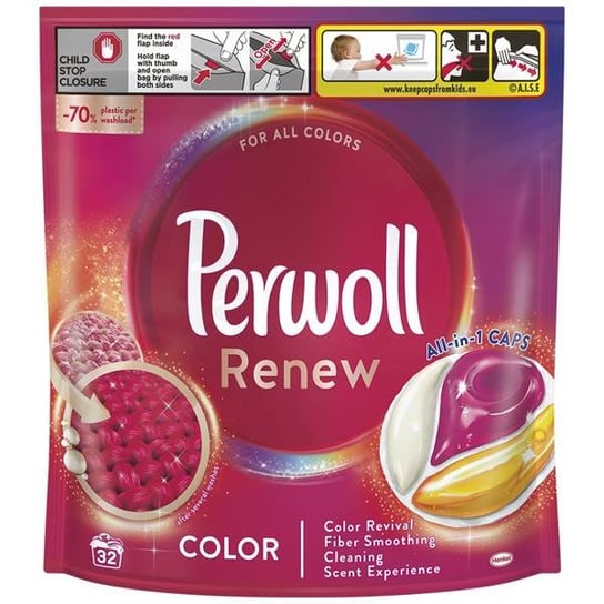 Perwoll Renew Caps Color Kapsułki do Prania Kolorowego 32szt Perwoll