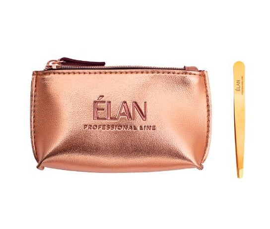 Pęseta do brwi Elan Gold z etui Elan Gold Inna marka