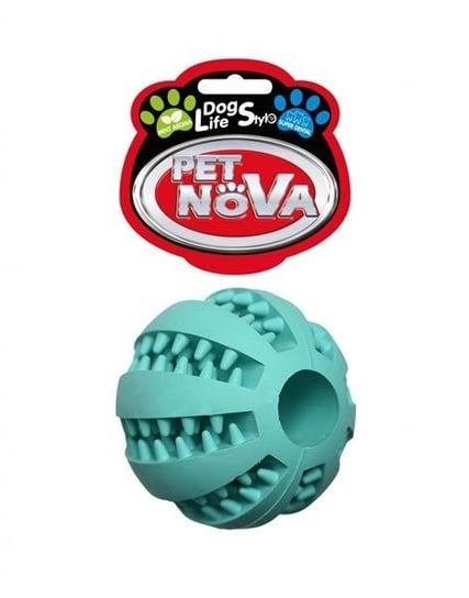 Pet Nova DOG LIFE STYLE Piłka superdental Baseball 5cm, kolor mięta, aromat mięta PET NOVA