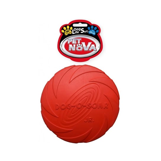 Pet Nova Frisbee dysk gumowy czerwony 15cm PET NOVA