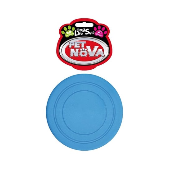 Pet Nova Frisbee dysk gumowy o aromacie mięty niebieski 18cm PET NOVA