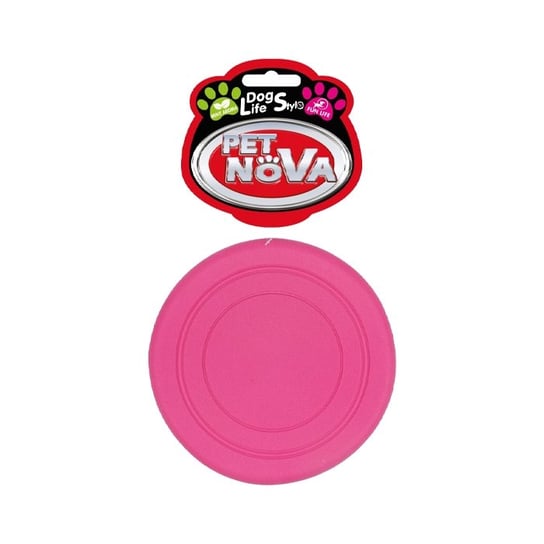 Pet Nova Frisbee dysk gumowy o aromacie mięty różowy 18cm PET NOVA